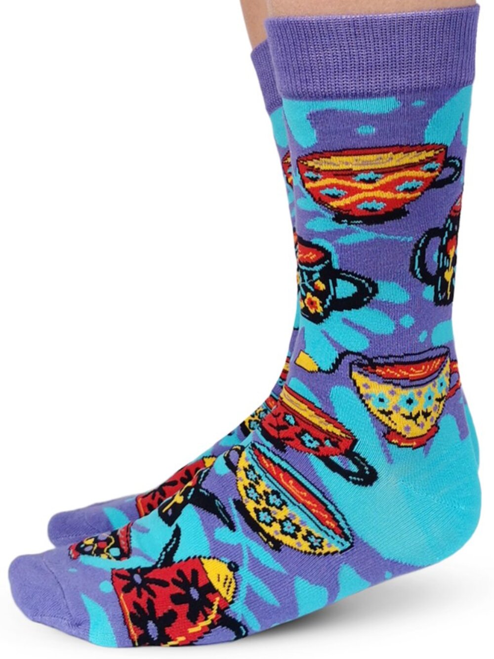 Women's Uptown Sox Crew Socks | Teapots Socks | NWT